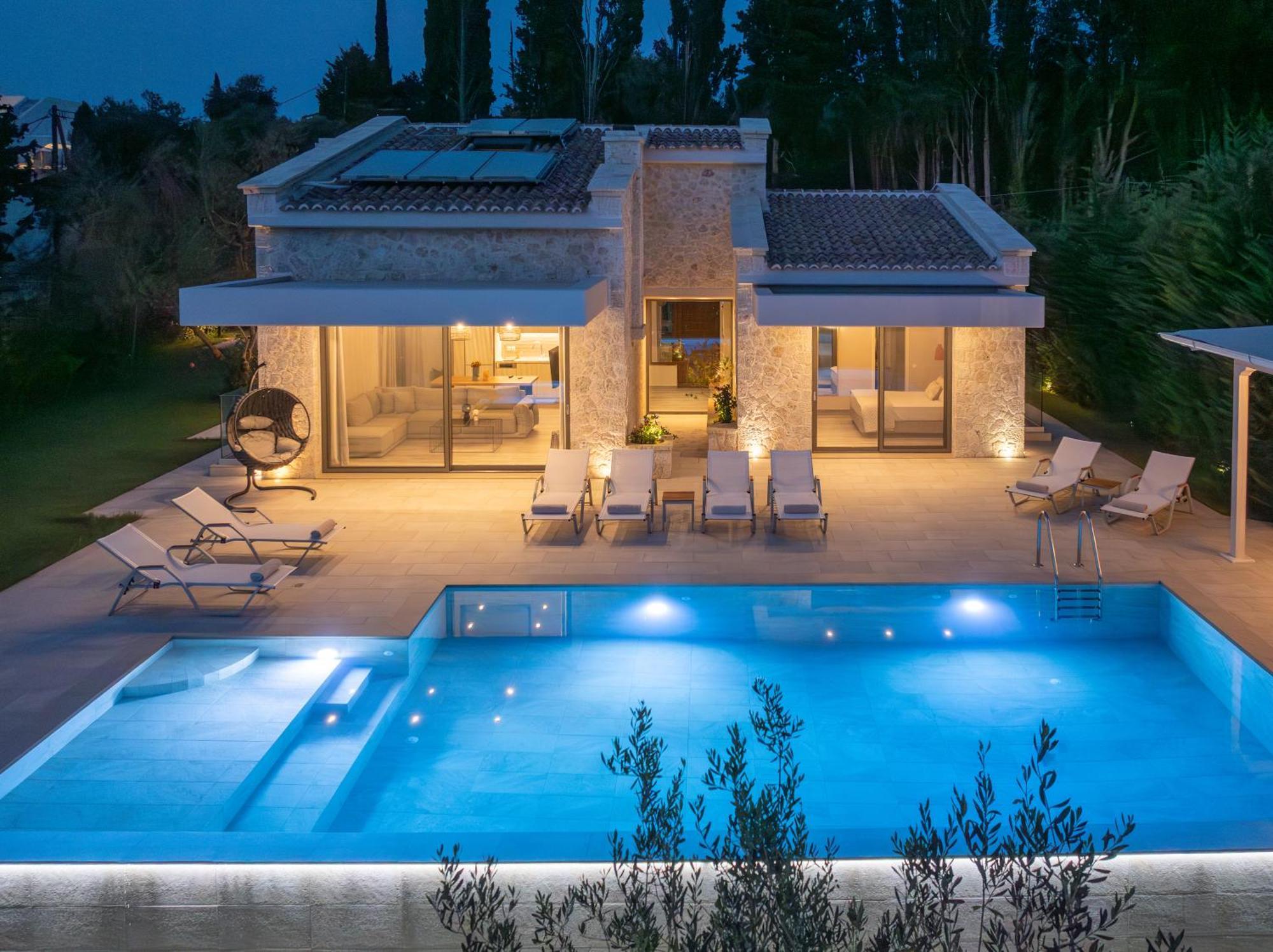 My Mediterranean Corfu Luxury Villa With Private Swimming Pool コントカリ エクステリア 写真